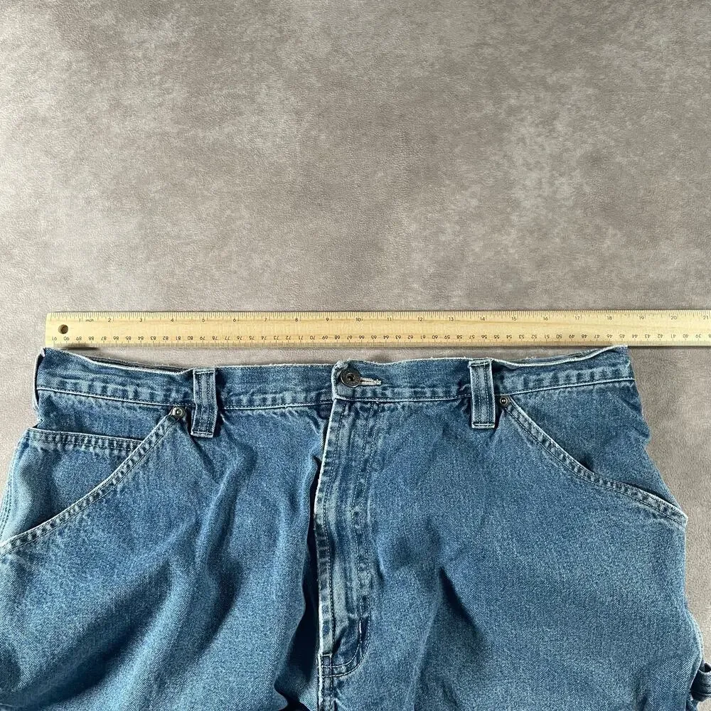Vintage Y2K Arizona Dark Wash Carpenter Shorts Waist 36”